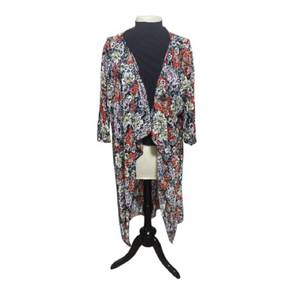 LuLaRoe Multicolor Bohemian Floral Frenzy Top Size M